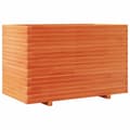 Miniatyrbilde 8 av 11: vidaXL Plantekasse voksbrun 110x60x72 cm heltre furu