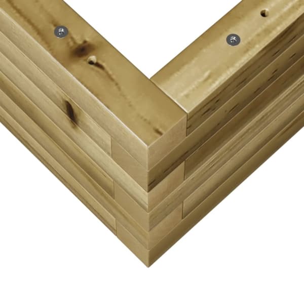vidaXL plantekasse 110x60x23 cm imprægneret fyrretræ