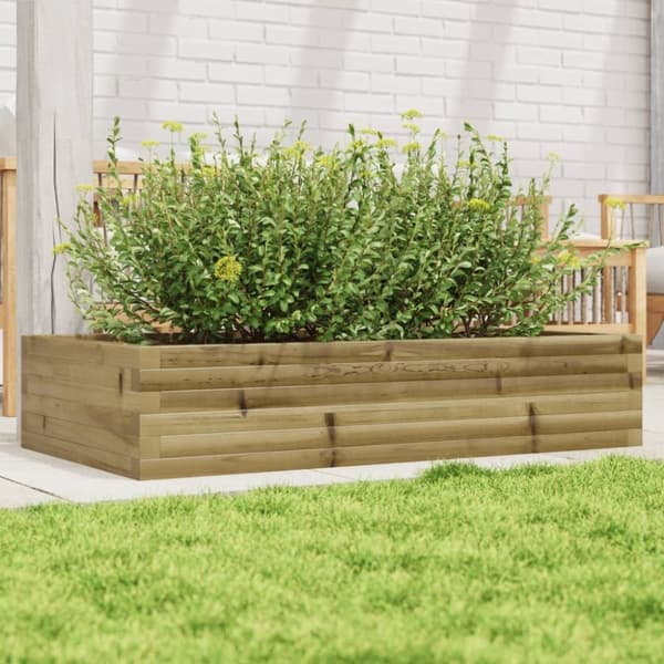 vidaXL plantekasse 110x60x23 cm imprægneret fyrretræ