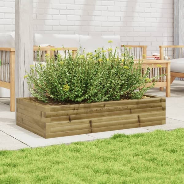 vidaXL plantekasse 110x60x23 cm imprægneret fyrretræ