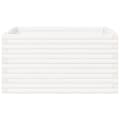 Miniatyrbilde 4 av 10: vidaXL Hageplantekasse hvit 90x90x46 cm heltre furu