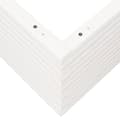 Miniatyrbilde 7 av 10: vidaXL Hageplantekasse hvit 90x90x46 cm heltre furu