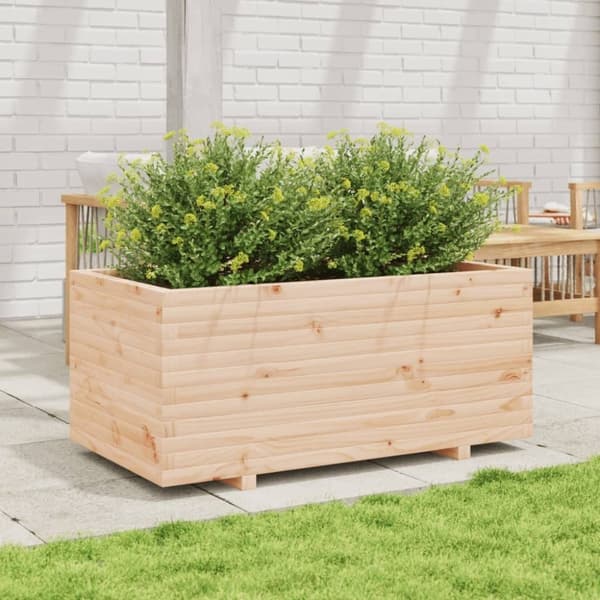 vidaXL Plantekasse 110x60x49,5 cm heltre furu