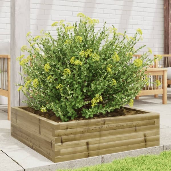 vidaXL Hageplantekasse 80x80x23 cm impregnert furu