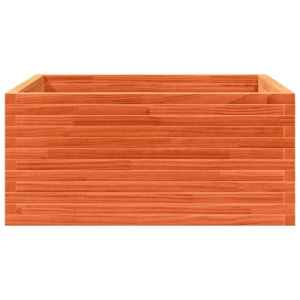 vidaXL Plantekasse voksbrun 100x100x46 cm heltre furu