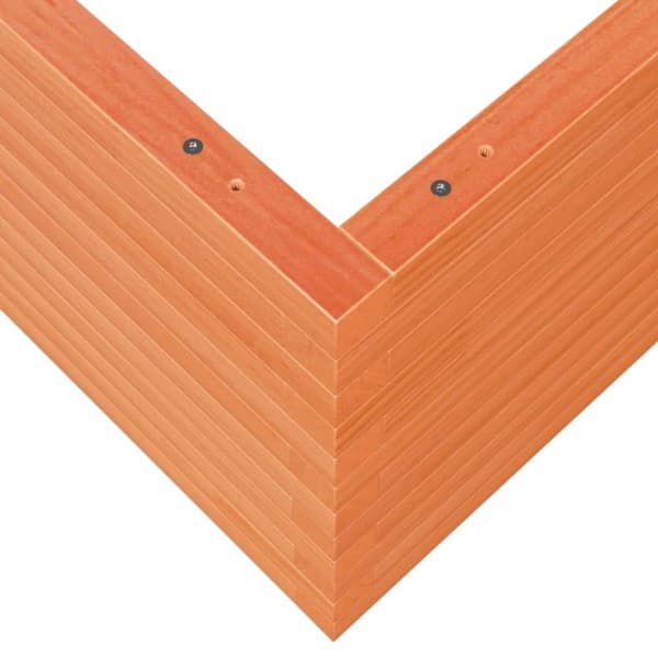 vidaXL Plantekasse voksbrun 100x100x46 cm heltre furu