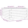 Miniatyrbillede 9 af 10: vidaXL plantekasse 50x50x26,5 cm massivt douglasgran