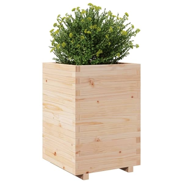 vidaXL plantekasse 50x50x72,5 cm massivt fyrretræ