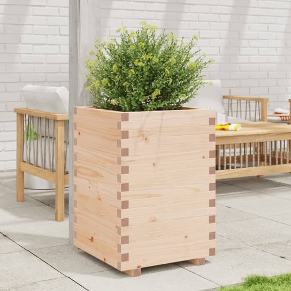 vidaXL plantekasse 50x50x72,5 cm massivt fyrretræ