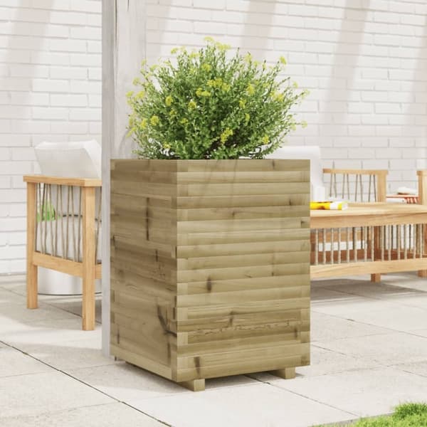 vidaXL Plantekasse 50x50x72 cm impregnert furu