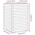 Miniatyrbilde 11 av 11: vidaXL Plantekasse 50x50x72 cm impregnert furu