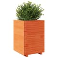 Miniatyrbilde 5 av 11: vidaXL Plantekasse voksbrun 50x50x72,5 cm heltre furu