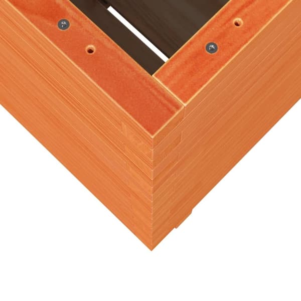 vidaXL Plantekasse voksbrun 50x50x72,5 cm heltre furu