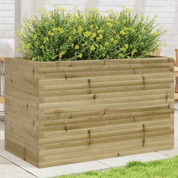 vidaXL plantekasse 110x60x68,5 cm imprægneret fyrretræ