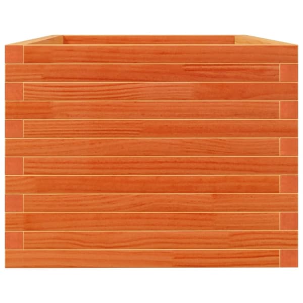 vidaXL plantekasse 90x60x49,5 cm massivt fyrretræ gyldenbrun
