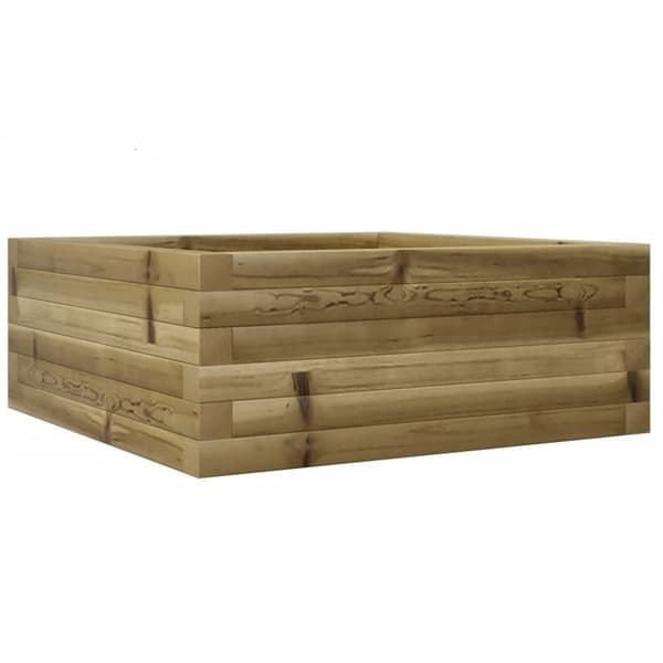 vidaXL Hageplantekasse 60x60x23 cm impregnert furu