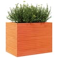 Miniatyrbilde 5 av 11: vidaXL Plantekasse voksbrun 90x60x68,5 cm heltre furu