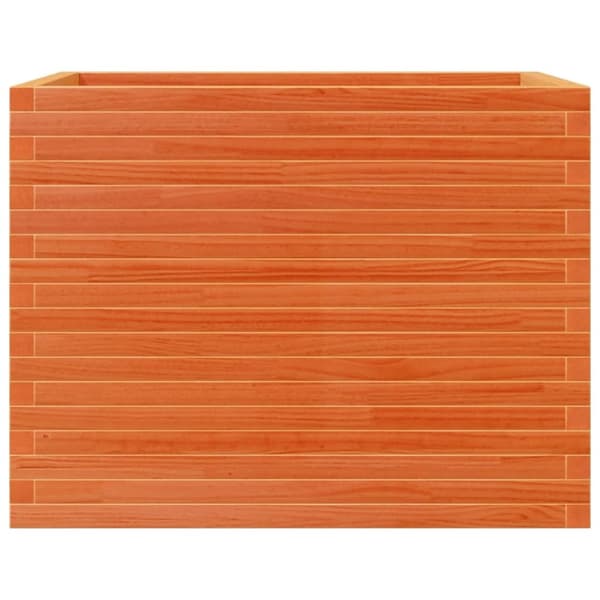 vidaXL Plantekasse voksbrun 90x60x68,5 cm heltre furu