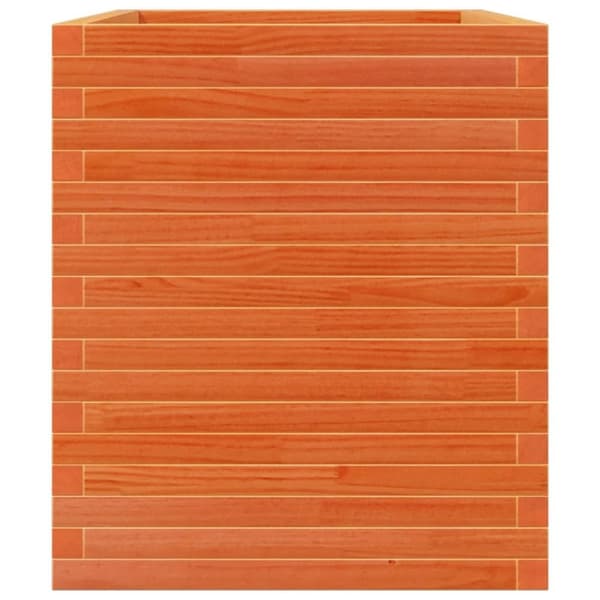vidaXL Plantekasse voksbrun 90x60x68,5 cm heltre furu