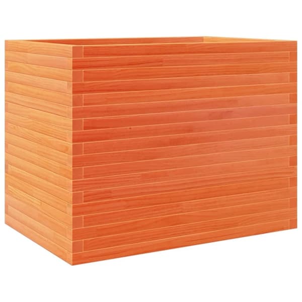 vidaXL Plantekasse voksbrun 90x60x68,5 cm heltre furu