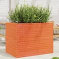 Miniatyrbilde 2 av 11: vidaXL Plantekasse voksbrun 90x60x68,5 cm heltre furu