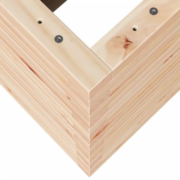 vidaXL Odlingslåda 70x40x68,5 cm massivt furuträ