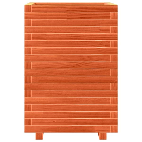 vidaXL Odlingslåda vaxbrun 50x50x72 cm massiv furu