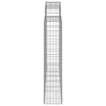 Miniatyrbillede 5 af 6: vidaXL buede gabionkurve 20 stk. 200x30x140/160 cm galvaniseret jern