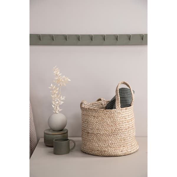 Bhopal kurv Ø35cm hvid.