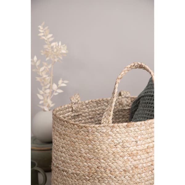 Bhopal kurv Ø35cm hvid.