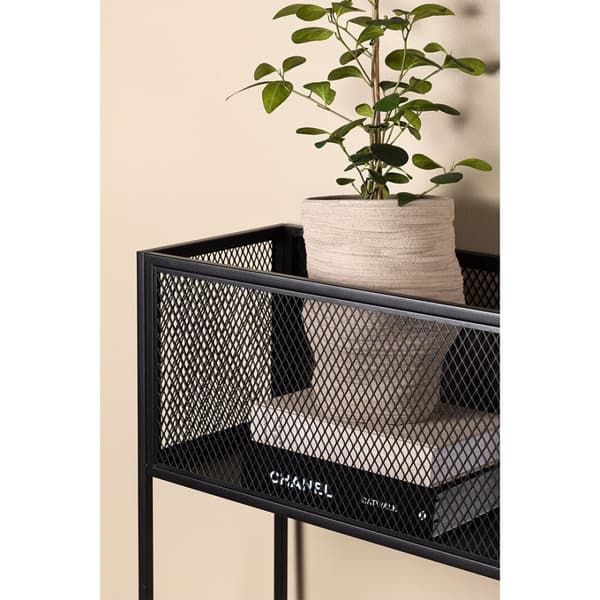 Netz kurv blomsterkasse 30x110cm svart.