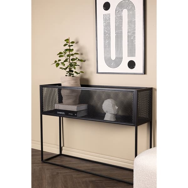 Netz kurv blomsterkasse 30x110cm svart.