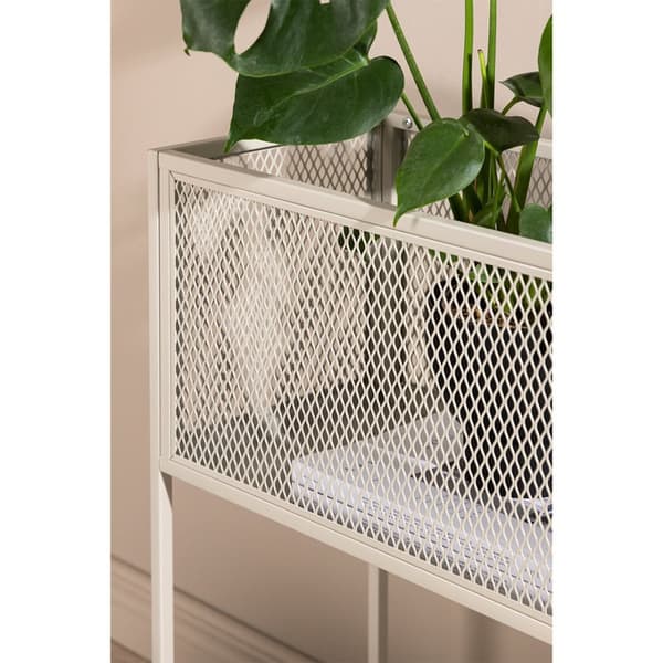 Netz kurv blomsterkasse 30x110cm beige.