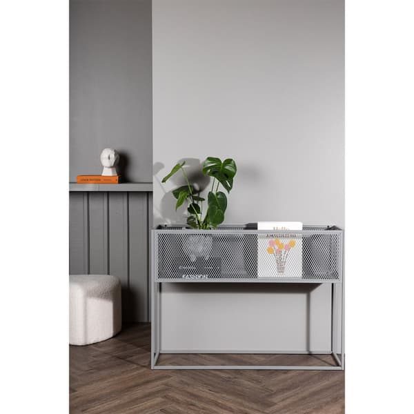 Netz kurv blomsterkasse 30x110cm lysegrå.