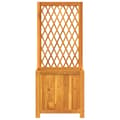 Miniatyrbilde 3 av 8: vidaXL Plantekasse med espalier 55x29,5x132 cm heltre akasie