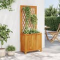 Miniatyrbilde 2 av 8: vidaXL Plantekasse med espalier 55x29,5x132 cm heltre akasie