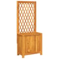 Miniatyrbilde 1 av 8: vidaXL Plantekasse med espalier 55x29,5x132 cm heltre akasie