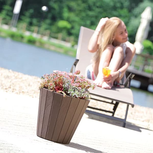 Prosperplast Blomsterkrukke 54l Woode Collection 488x488x457 Mm