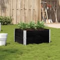 Miniatyrbillede 2 af 9: vidaXL plantekasse 80x60 cm massivt fyrretræ sort