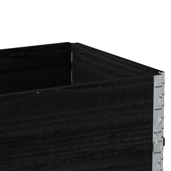 vidaXL Hageplantekasse svart 100x50 cm heltre furu