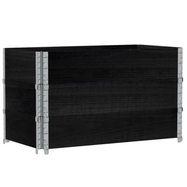 vidaXL Hageplantekasse svart 100x50 cm heltre furu