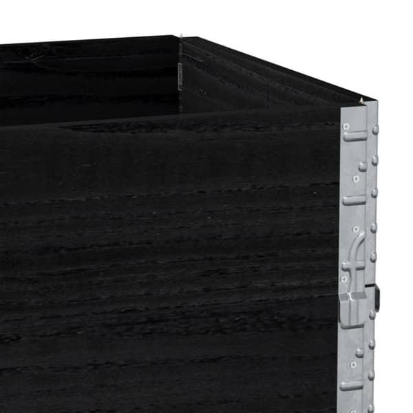 vidaXL Hageplantekasse svart 100x50 cm heltre furu