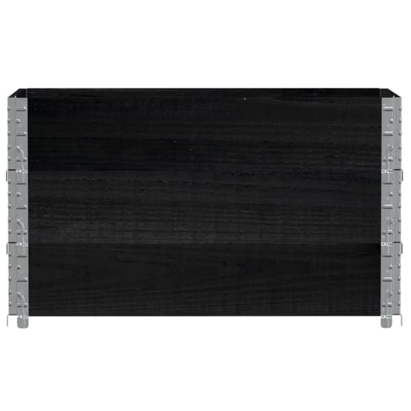 vidaXL plantekasse 100x50 cm massivt fyrretræ sort
