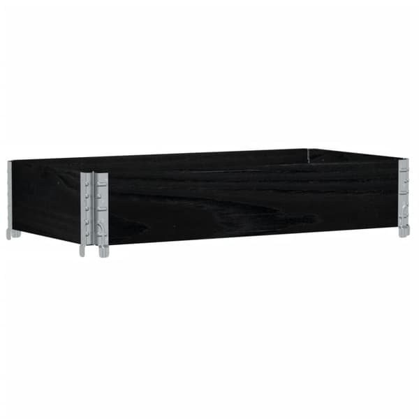 vidaXL Hageplantekasse svart 100x50 cm heltre furu
