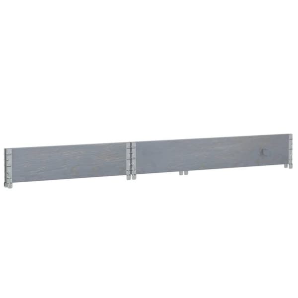 vidaXL plantekasse 120x80 cm massivt fyrretræ grå