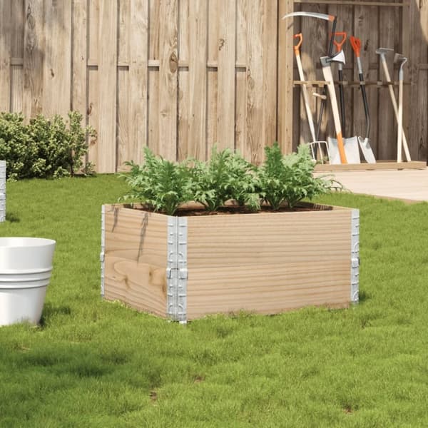 vidaXL Plantekasse 80x60 cm heltre furu