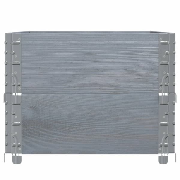 vidaXL Hageplantekasse grå 100x50 cm heltre furu