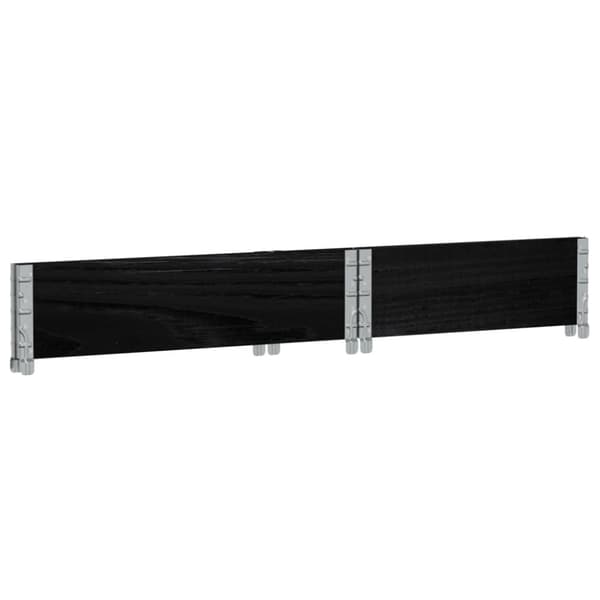 vidaXL plantekasse 80x60 cm massivt fyrretræ sort