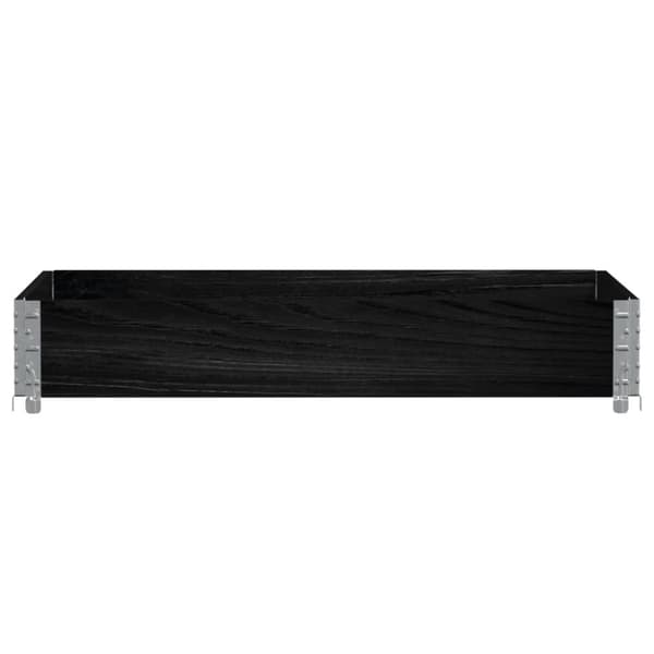 vidaXL Plantekasse svart 120x80 cm heltre furu