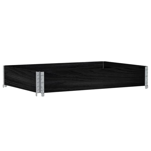vidaXL Plantekasse svart 120x80 cm heltre furu